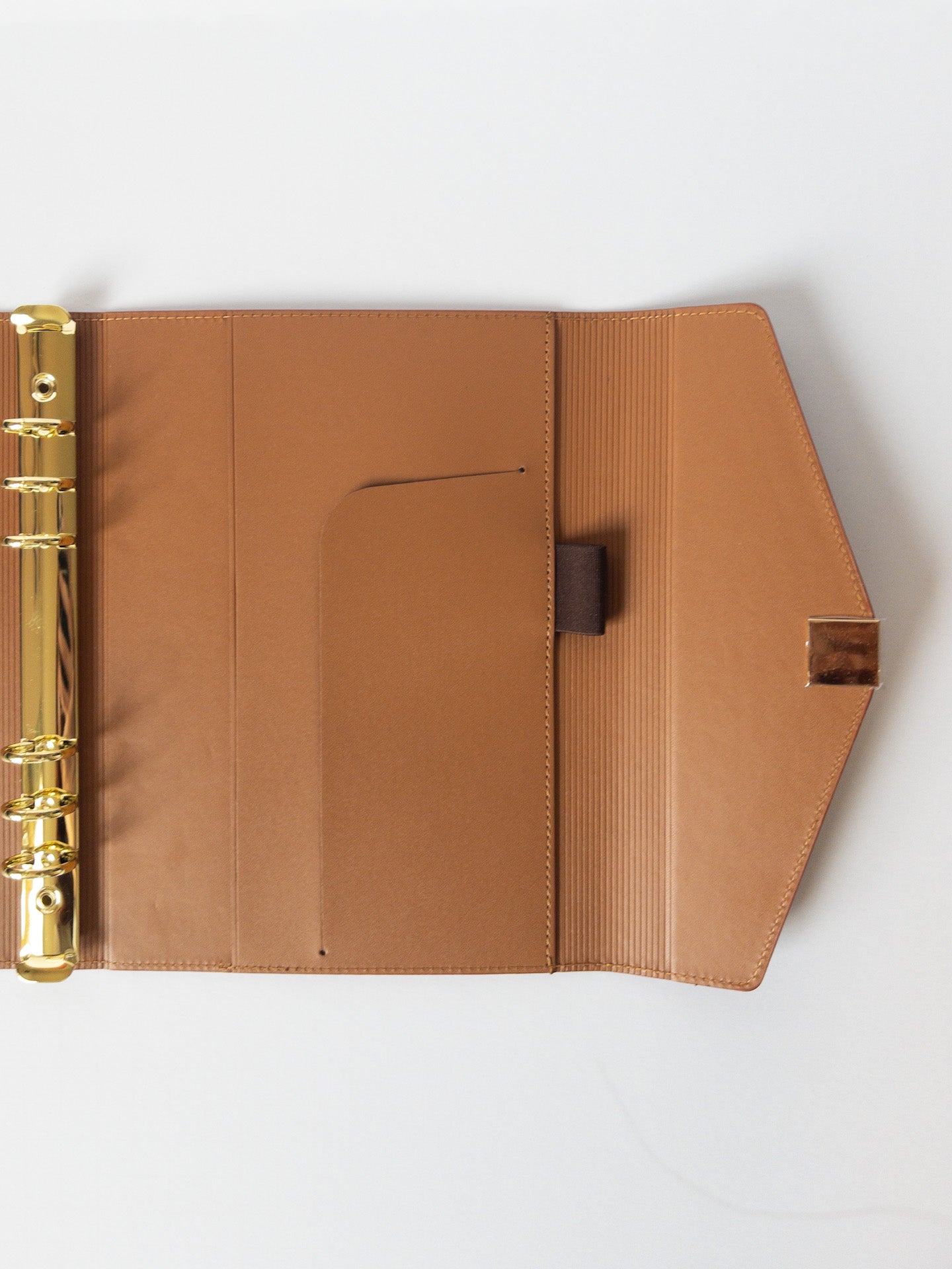 Sienna Signature 6-Ring Leather Binder - Ponder Paper Co